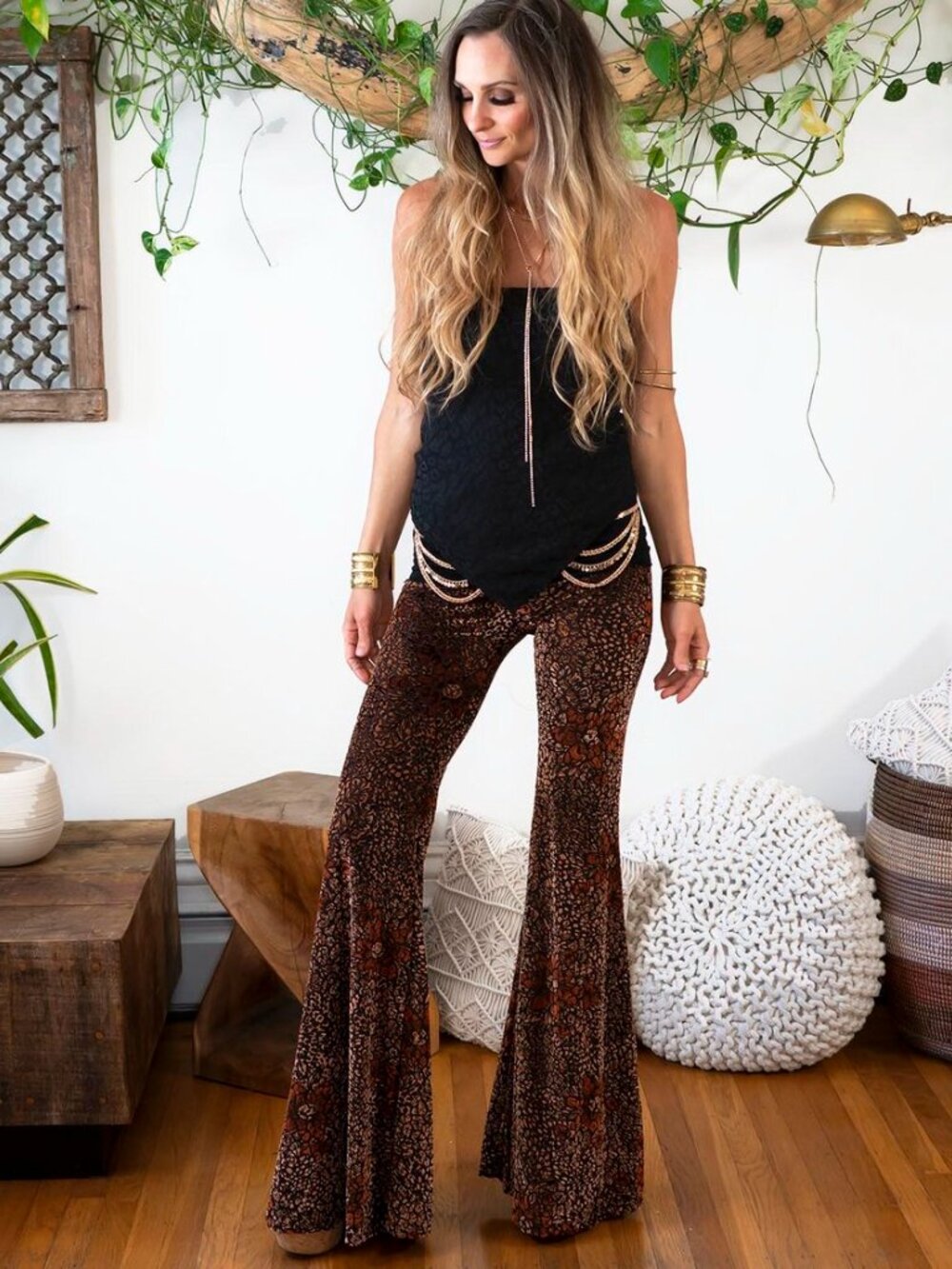 Temple Ro Burnout Velvet Bells - Picture 11 of 11